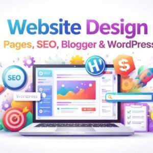 Website Design, Pages, SEO, Blogger & WordPress